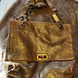 Lanvin Happy Shoulder Bag- Gold